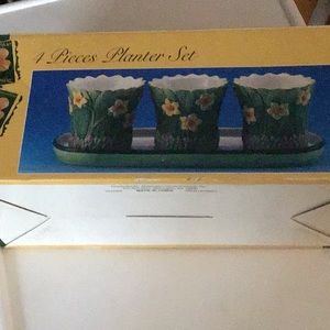 4 Piece Planter Set - Perfect for Herbs